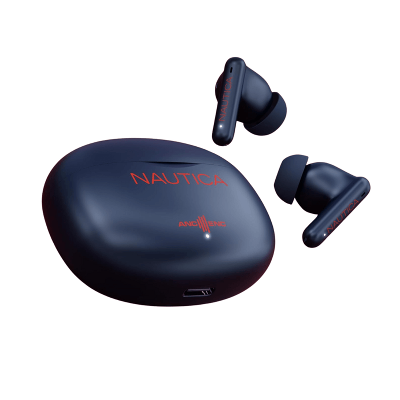 Audífonos Nautica T680 Bluetooth ANC 30h Rojo