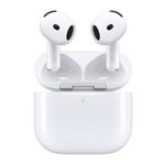 Audífonos AirPods Pro 4 con bluetooth con estuche blanco frontal oblicuo