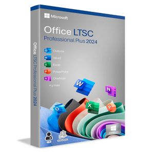 Licencia digital Microsoft Office 2024 LTSC Professional Plus, 1 dispositivo, compatible con Windows, duración permanente