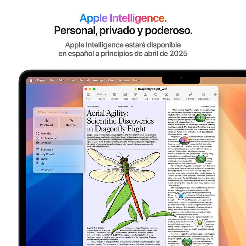 MacBook Air 13.6" chip M4 16GB 512GB combo protección