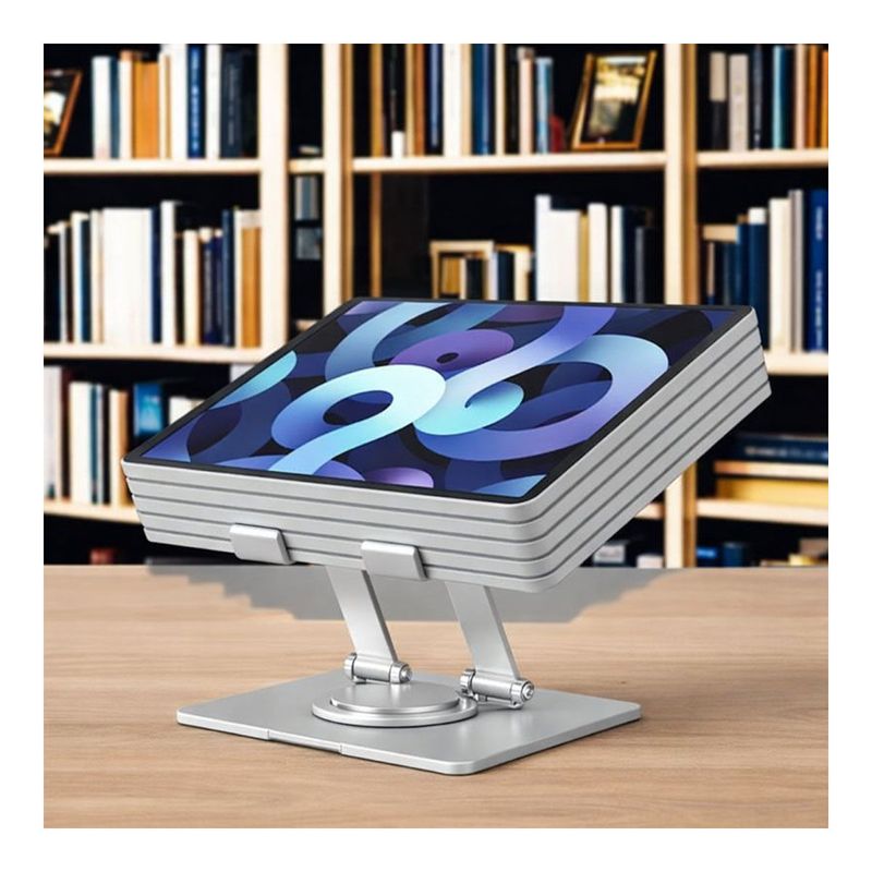 Soporte giratorio aluminio 360° para tablet y celular