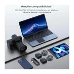Micrófonos solaperos inalámbricos, dual, 3 en 1, F11-2, USB-C, Lightning, 3.5 mm, recargables, negro, uso con múltiples dispositivos