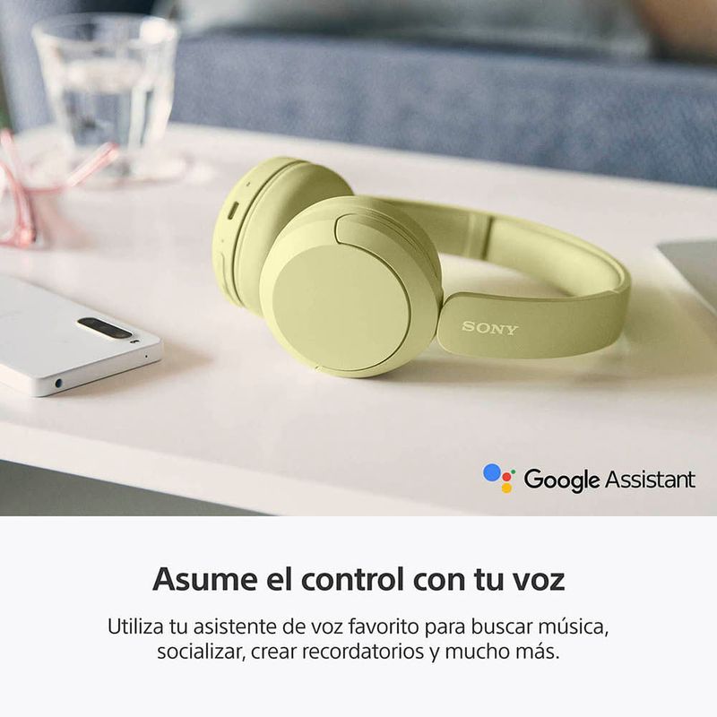 Audífonos Sony WH-CH520 Bluetooth On Ear amarillo especificaciones