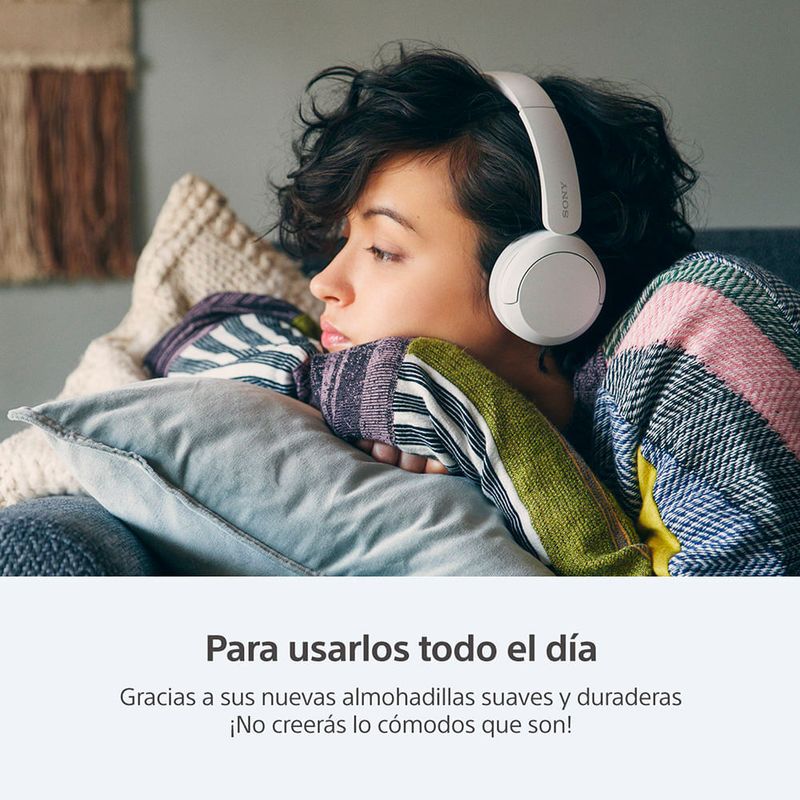 Audífonos Sony WH-CH520 Bluetooth On Ear azul especificaciones