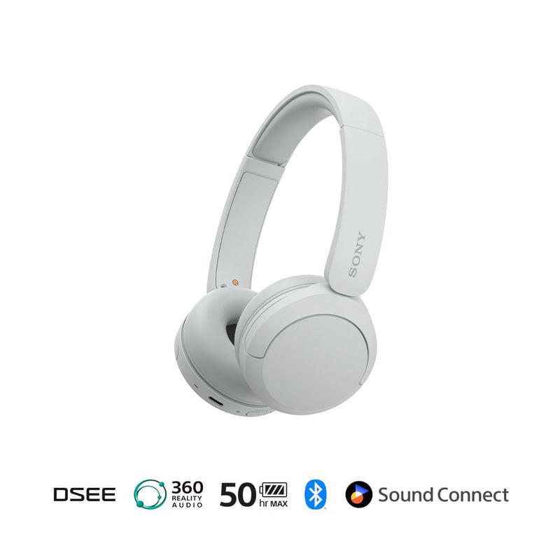Audífonos Sony WH-CH520 Bluetooth On Ear blanco especificaciones