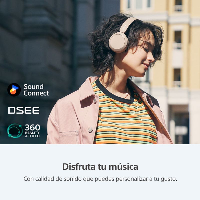 Audífonos Sony WH-CH520 Bluetooth On Ear blanco especificaciones