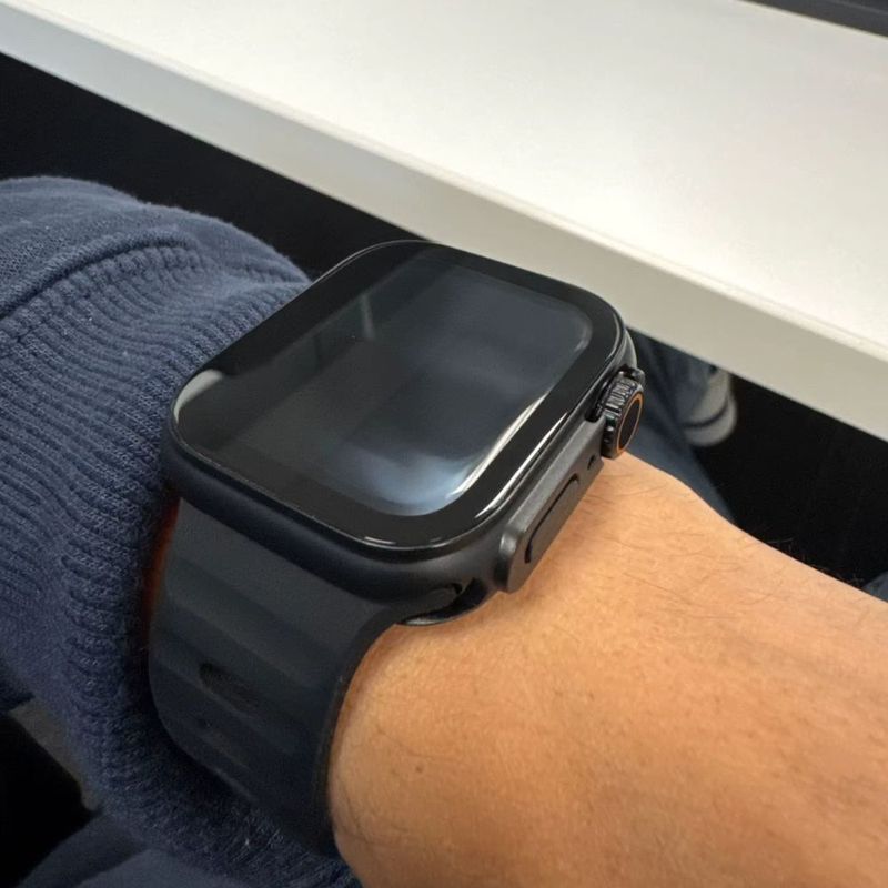 Case de policarbonato negro ultra Apple Watch 45mm