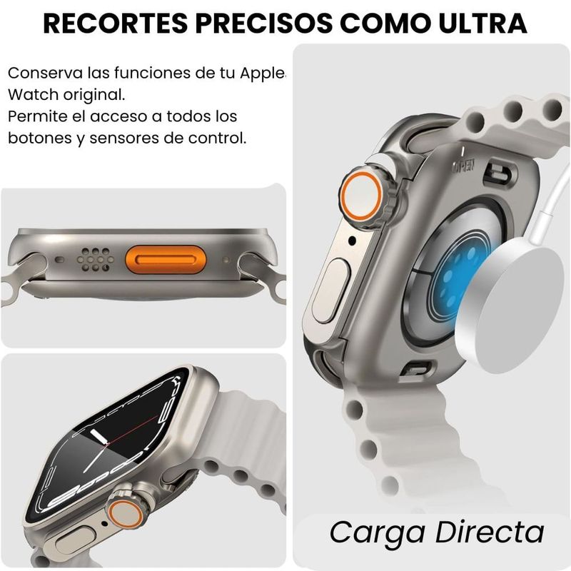 Case Apple Watch 44mm Series 4-9 SE titanio