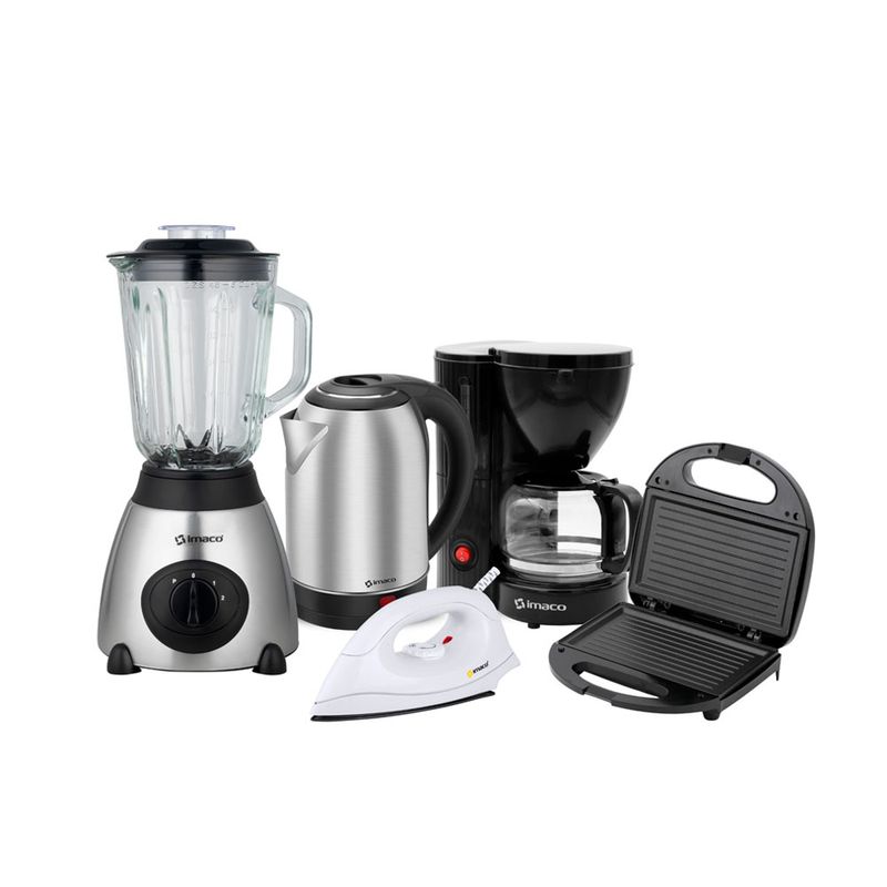Combo electrodomésticos Imaco licuadora cafetera 5 en 1