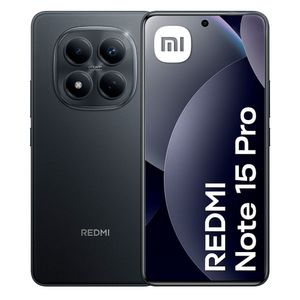 Celular Xiaomi Redmi Note 15 Pro 4G 256GB, 8GB RAM, cámara principal 200MP + 8MP, frontal 32MP, 6.7", negro