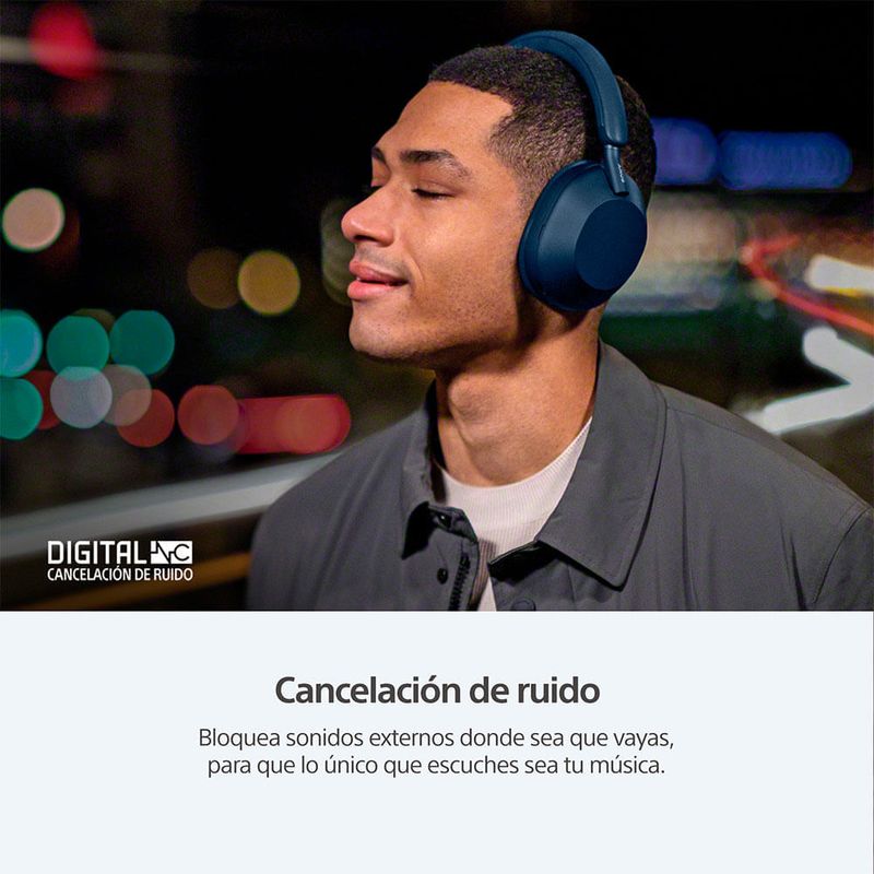 Audífonos Sony WH-1000XM5 ANC Bluetooth azul especificaciones