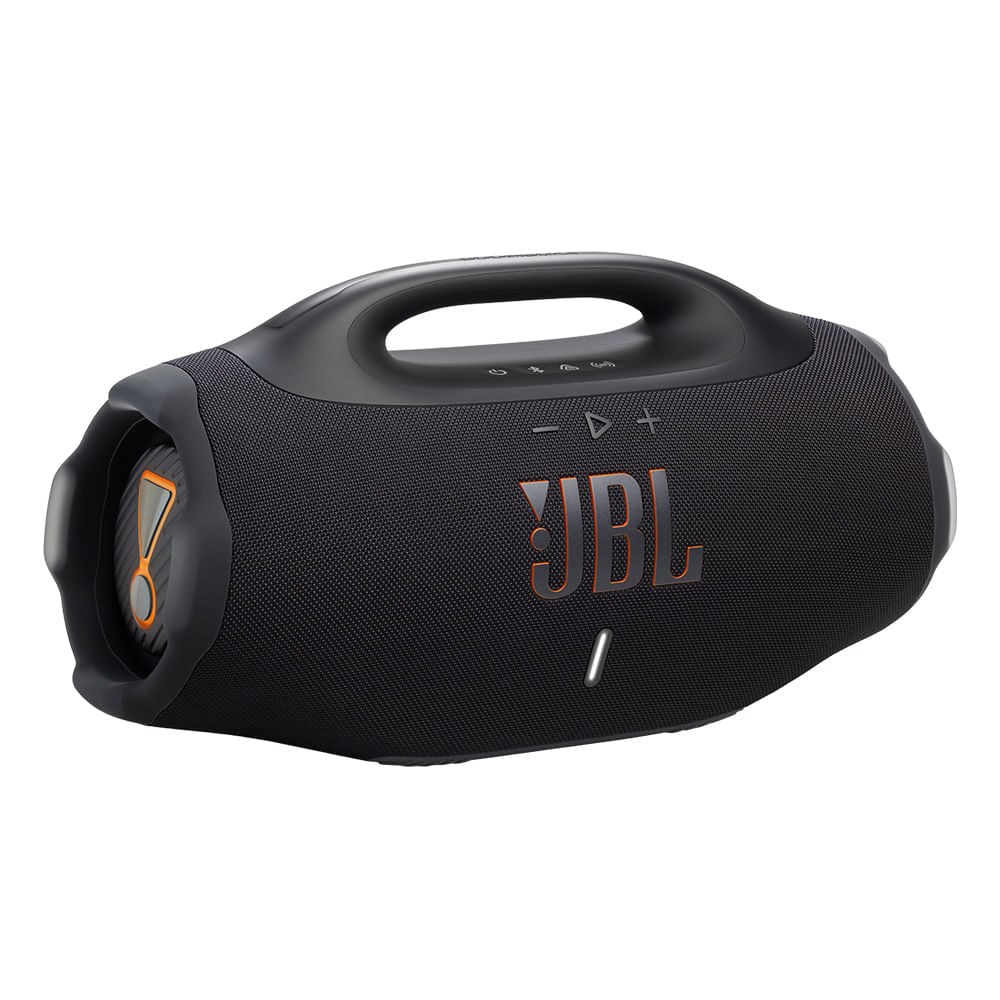 Parlante bluetooth JBL Boombox4 potencia 210W, resistente al agua IP68, hasta 34 horas de reproducción, negro