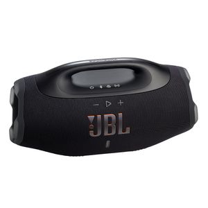 Parlante bluetooth JBL Boombox4 potencia 210W, resistente al agua IP68, hasta 34 horas de reproducción, negro