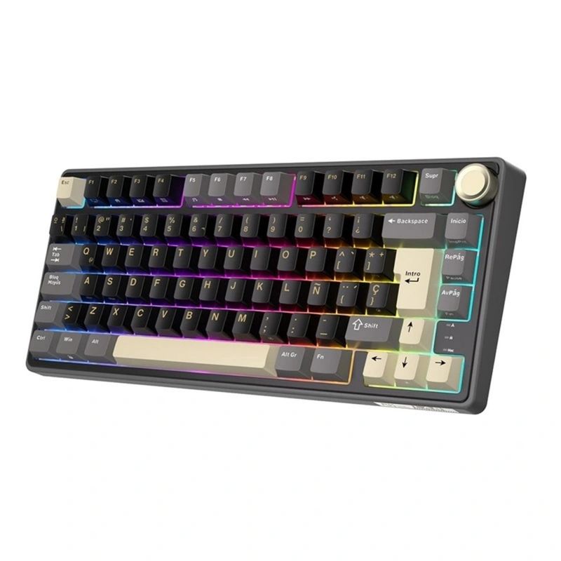 Teclado mecánico Royal Kludge R75 RGB Brown 75%