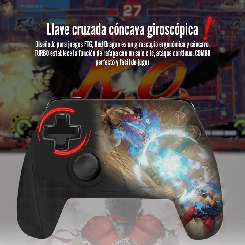 Mando inalámbrico Redragon Harrow Pro 2.4GHz