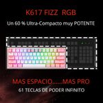 Teclado mecánico Redragon FIZZ PRO K616 60%