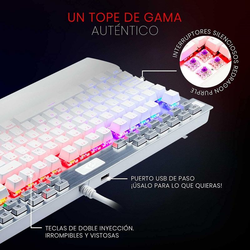 Teclado mecánico Redragon Horus K618 RGB