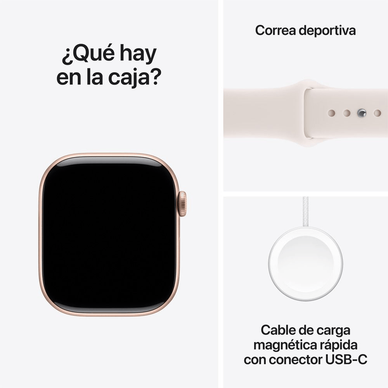 Apple Watch Series 11 pantalla 46mm GPS Bluetooth Oro Rosa