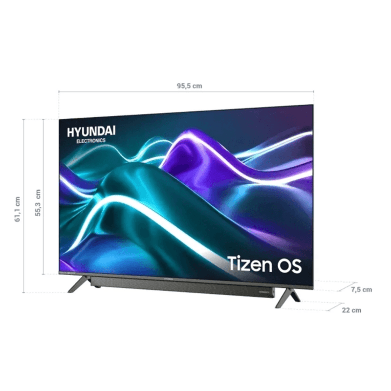 Smart TV Hyundai pantalla 43” Full HD Tizen OS HYLED4329T