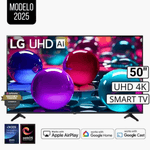 Smart TV LG pantalla 50” 4K UHD ThinQ AI webOS 50UA7300PSB