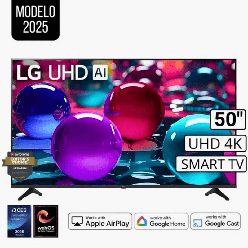 Smart TV LG pantalla 50” 4K UHD ThinQ AI webOS 50UA7300PSB