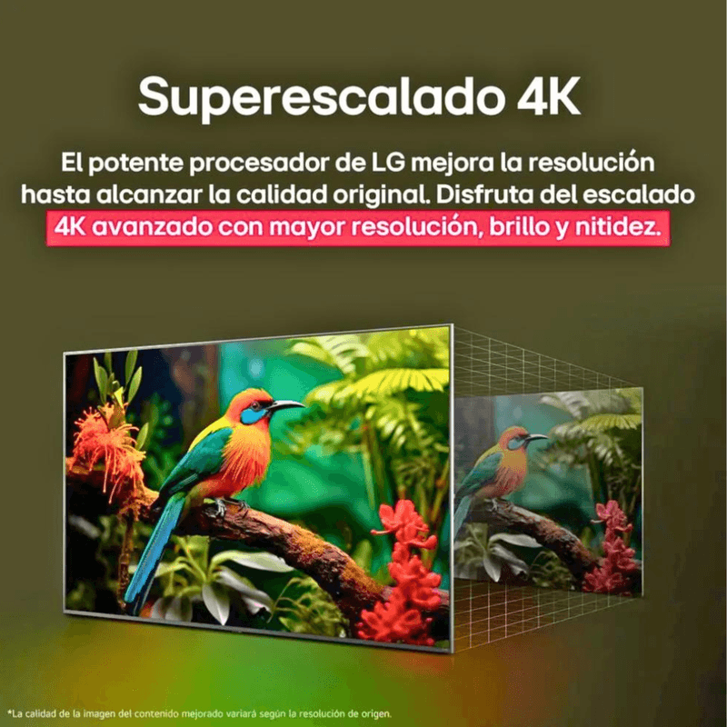 Smart TV LG pantalla 50” 4K UHD ThinQ AI webOS 50UA7300PSB