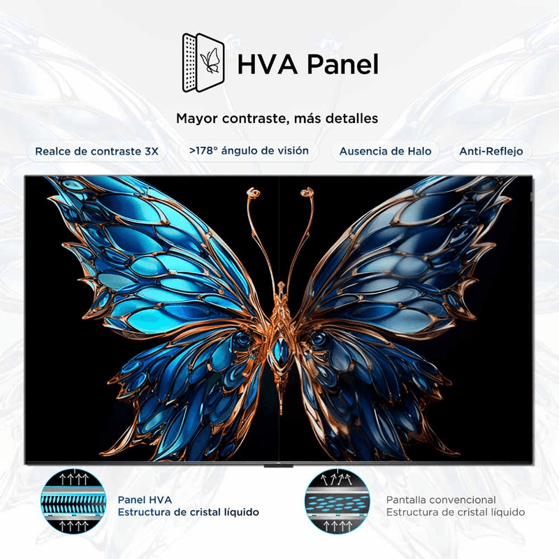 Smart TV TCL pantalla 50” 4K UHD Google TV 50V6C