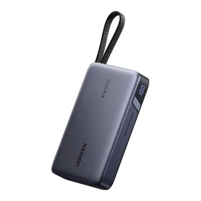 Power Bank Xiaomi Redmi 20000mAh Negro Frontal-oblicuo con correa de transporte