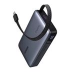 Power Bank Xiaomi Redmi 20000mAh Negro Frontal-oblicuo con cable integrado