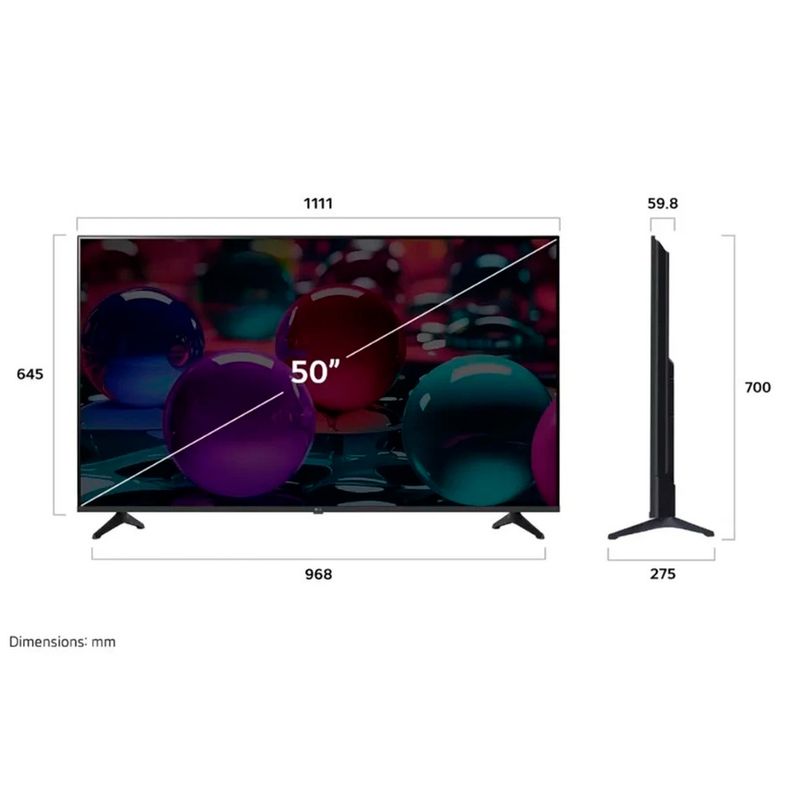 Televisor LG pantalla 50" UHD AI 4K Smart TV