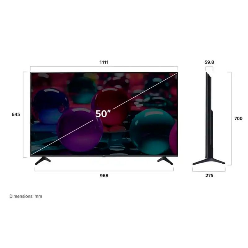 Televisor LG pantalla 50" UHD AI 4K Smart TV