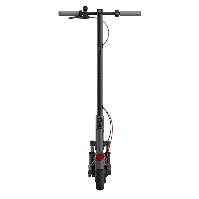 Scooter eléctrico Xiaomi 5 GL gris oscuro con ruedas de 10 pulgadas y motor de 350W frontal fondo blanco