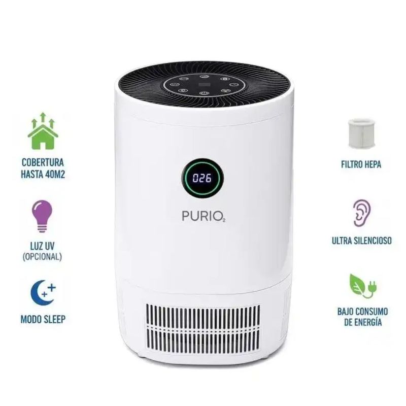 Purificador de aire PURIO Nano hasta 30m2 blanco