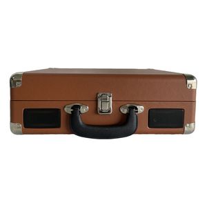 Tornamesa bluetooth Richards XR-636BP, puerto USB/SD/RadioFM, acabado elegante en cuero, marrón