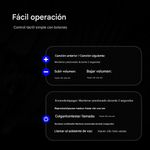 Audífonos bluetooth conducción ósea Hakii Survin funciones MP3 Negro Especificaciones fácil percepción del entorno mediante tecnología de conducción ósea