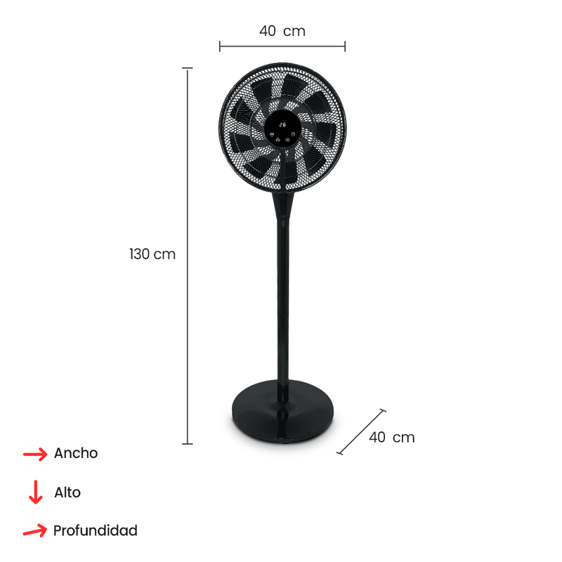 Ventilador de Pie Alfano 16″ AL-16SM