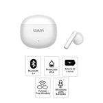 Audífonos Izuum Pods TWS IPX4 con estuche blanco especificaciones