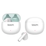 Audífonos Izuum Pods TWS IPX4 con estuche blanco vista frontal
