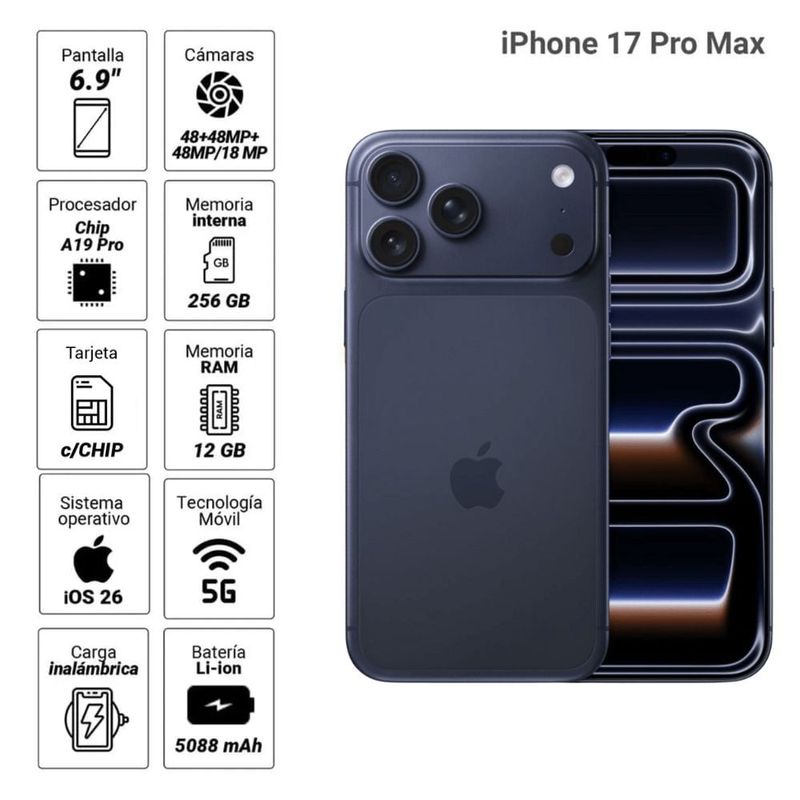 iPhone 17 Pro 5G Max 256GB deep blue