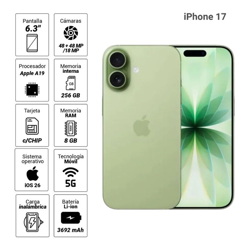 iPhone 17 5G 256GB sage