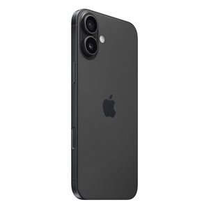 iPhone 16 5G 128GB, 8GB RAM, cámara trasera 48MP y frontal 12MP, 6.1", negro + cargador 20W
