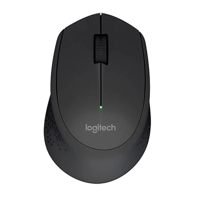 Mouse inalámbrico Logitech M280 USB 1000 DPI 3 botones negro Frontal