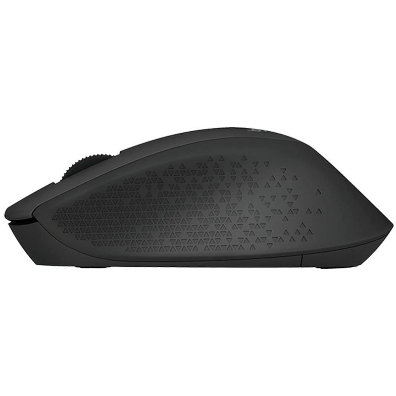 Mouse inalámbrico Logitech M280 USB 1000 DPI 3 botones negro Lateral
