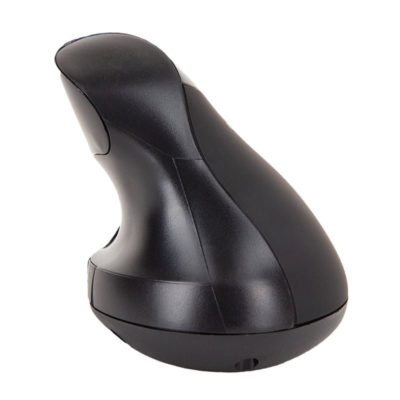Mouse inalámbrico vertical Radioshack receptor USB 1000 DPI 5 botones negro Dorsal