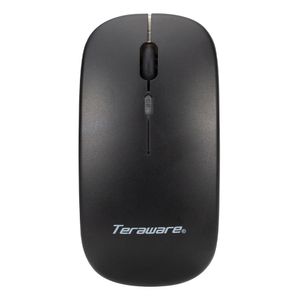 Mouse inalámbrico Coolbox Teraware MO-296W 1600dpi, bluetooth, 4 botones, receptor 2.4Ghz, recargable, negro