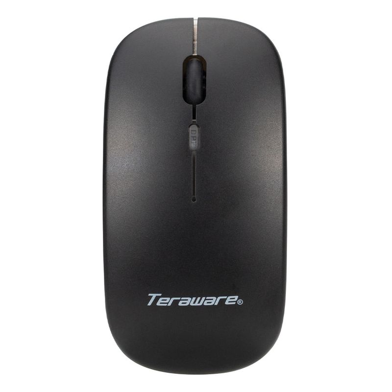 Mouse inalámbrico Coolbox Teraware MO-296W sensor 1600DPI negro dorsal fondo blanco