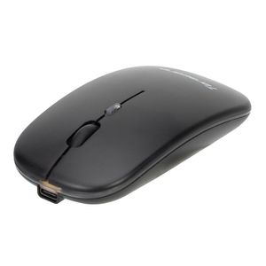 Mouse inalámbrico Coolbox Teraware MO-296W 1600dpi, bluetooth, 4 botones, receptor 2.4Ghz, recargable, negro