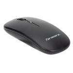 Mouse inalámbrico Coolbox Teraware MO-296W sensor 1600 DPI negro dorsal oblicuo fondo blanco