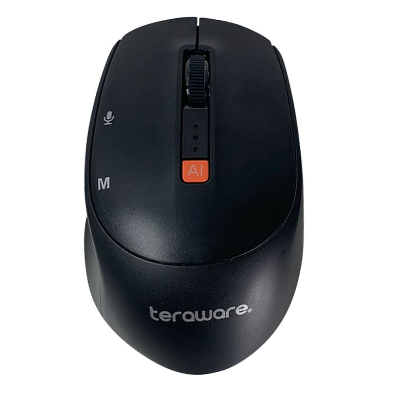 Mouse inalámbrico Coolbox Teraware IA-Series 1200 dpi Negro Frontal