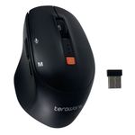 Mouse inalámbrico Coolbox Teraware IA-Series 1200 dpi Negro Frontal-oblicuo con receptor USB